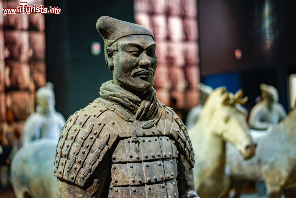 Immagine Un particolare del monumentale Esercito dei guerrieri di Terracotta a Xian in Cina