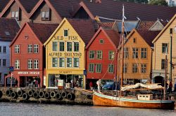 Un particolare romantico del quartiere Bryggen ...