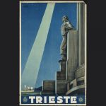 Trieste in poster del 1938 dell'ENIT: illuminato ...