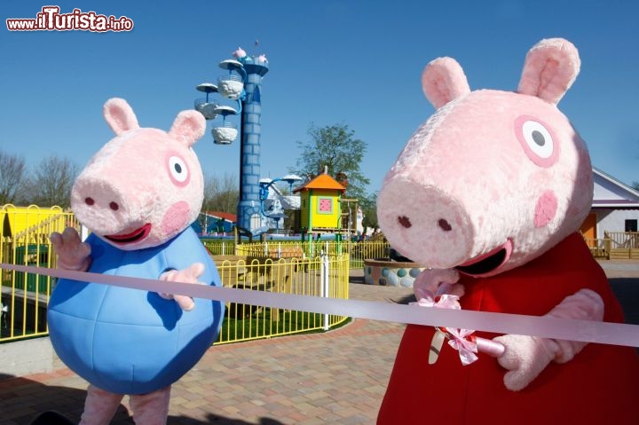 Inaugurazione del parco a tema Peppa Pig World in Gran Bretagna. Il parco più amato dai bambini dai 2 ai 4 anni, ha iniziato la sua attività nel 2011 - Cortesia foto peppapigworld.co.uk