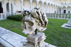 Teschio nel cimitero del Chiostro Grande della Certosa di San Martino a Napoli - © drli / Shutterstock.com