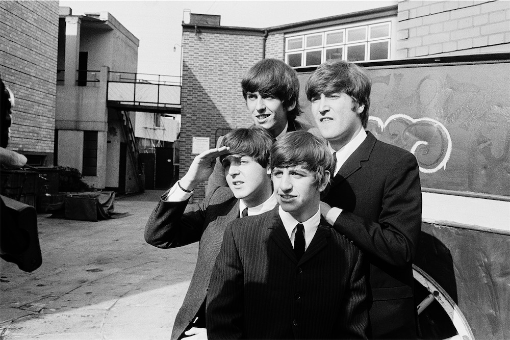 Astrid Kirchherr with the Beatles Bologna